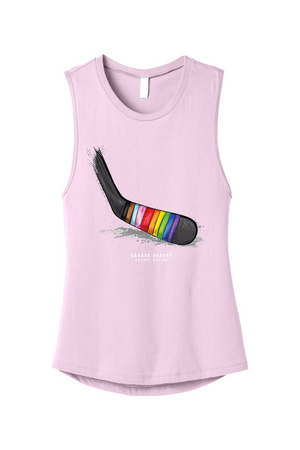 Pride Hockey Tape Muscle Tank