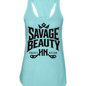 Savage Beauty Hockey Nation Racerback Tank