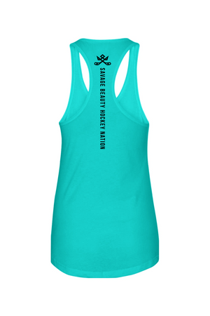 Savage Beauty Ladies Racerback Tank