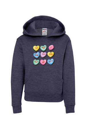 Candy Hockey Hearts Hooded Sweatshirt