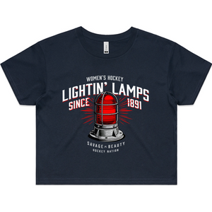 Lighting Lamps since 1891 Crop Tee