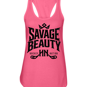 Savage Beauty Hockey Nation Racerback Tank