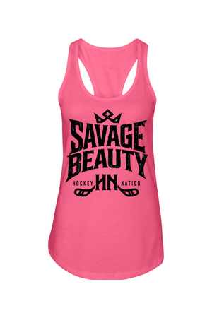 Savage Beauty Hockey Nation Racerback Tank