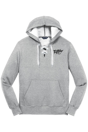 Filthy as Hell Lace Up Hoodie