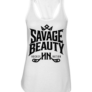 Savage Beauty Hockey Nation Racerback Tank