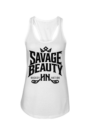 Savage Beauty Hockey Nation Racerback Tank