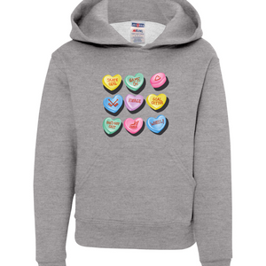 Candy Hockey Hearts Hooded Sweatshirt