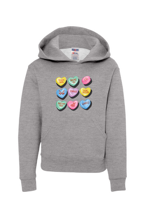 Candy Hockey Hearts Hooded Sweatshirt