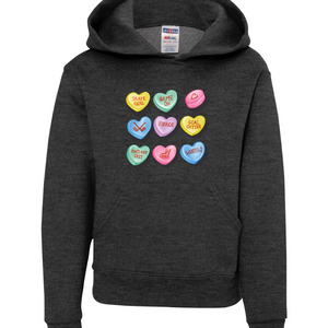 Candy Hockey Hearts Hooded Sweatshirt
