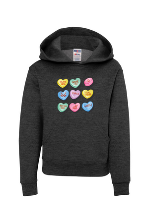 Candy Hockey Hearts Hooded Sweatshirt