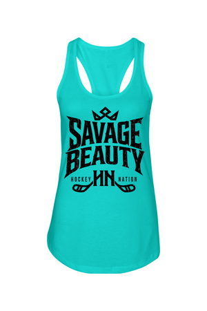 Savage Beauty Ladies Racerback Tank