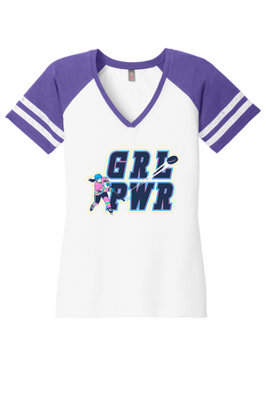 GRL PWR V Neck Womens
