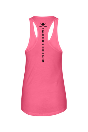 Savage Beauty Hockey Nation Racerback Tank