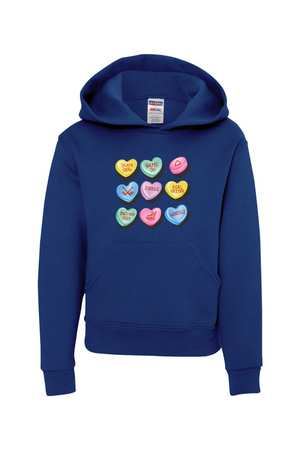 Candy Hockey Hearts Hooded Sweatshirt