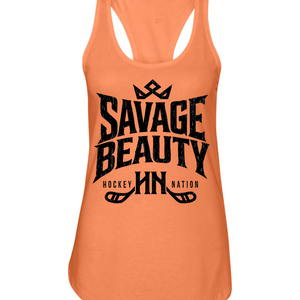 Savage Beauty Hockey Nation Racerback Tank