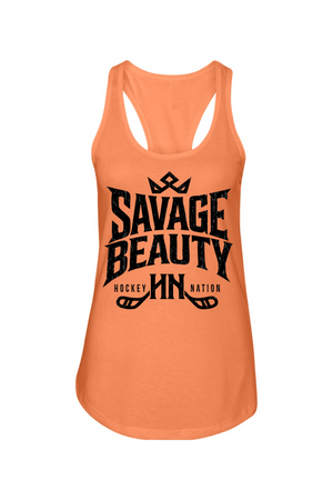Savage Beauty Hockey Nation Racerback Tank